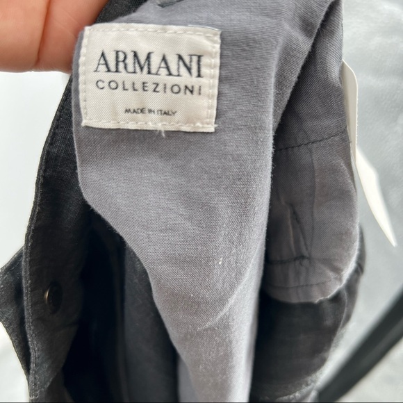 ARMANI Collezioni straight leg high rise grey pants - Picture 10 of 10